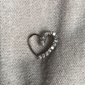 Sterling silver heart pendant